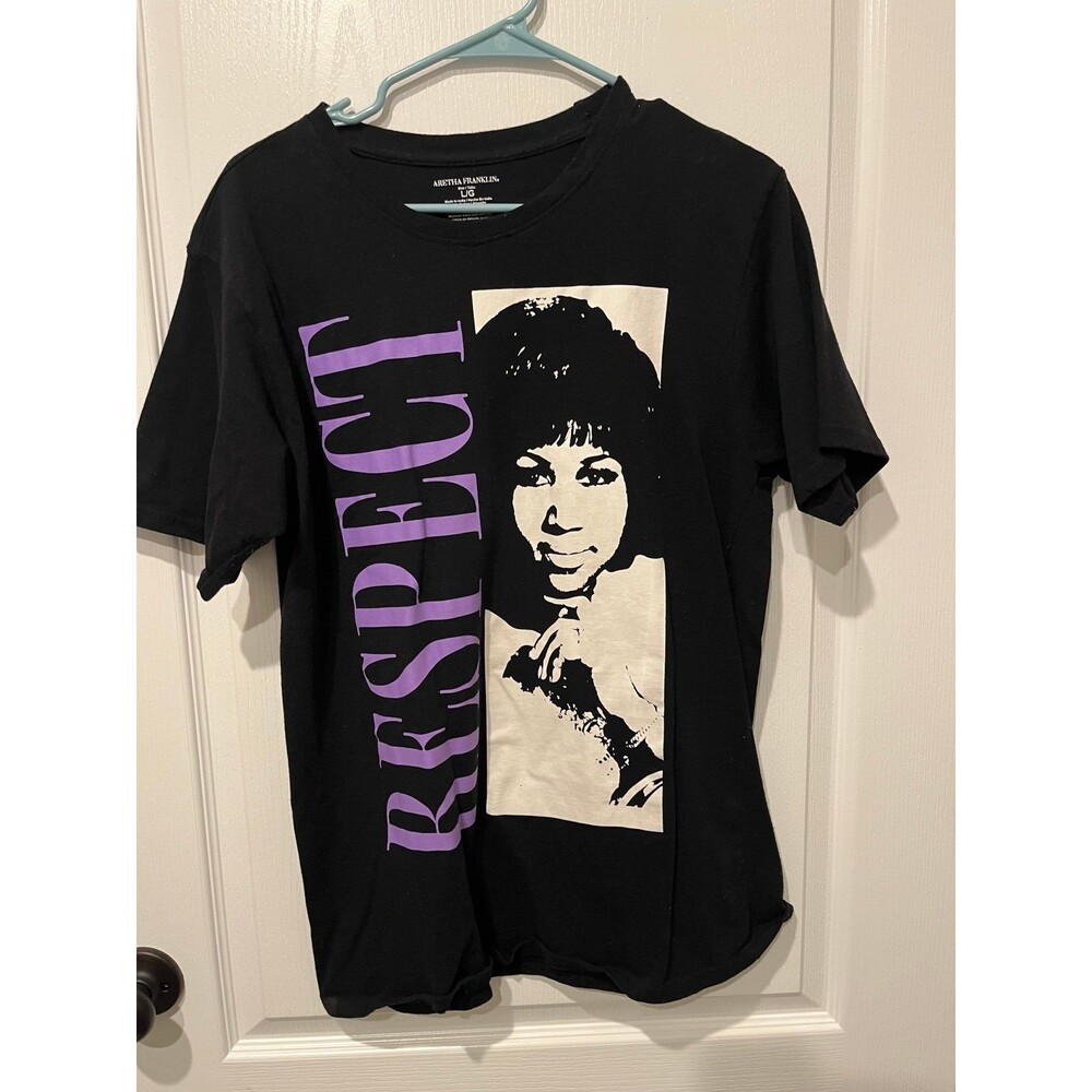 Aretha Franklin Respect T Shirt Black L